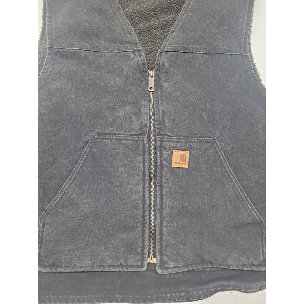Vintage Carhartt Vest Sherpa Lined V26 BLK - Picture 6 of 9